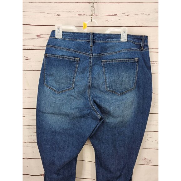 New Directions Size 20WR Skinny Curvy Women's Denim Blue‎ Jeans - Picture 7 of 11
